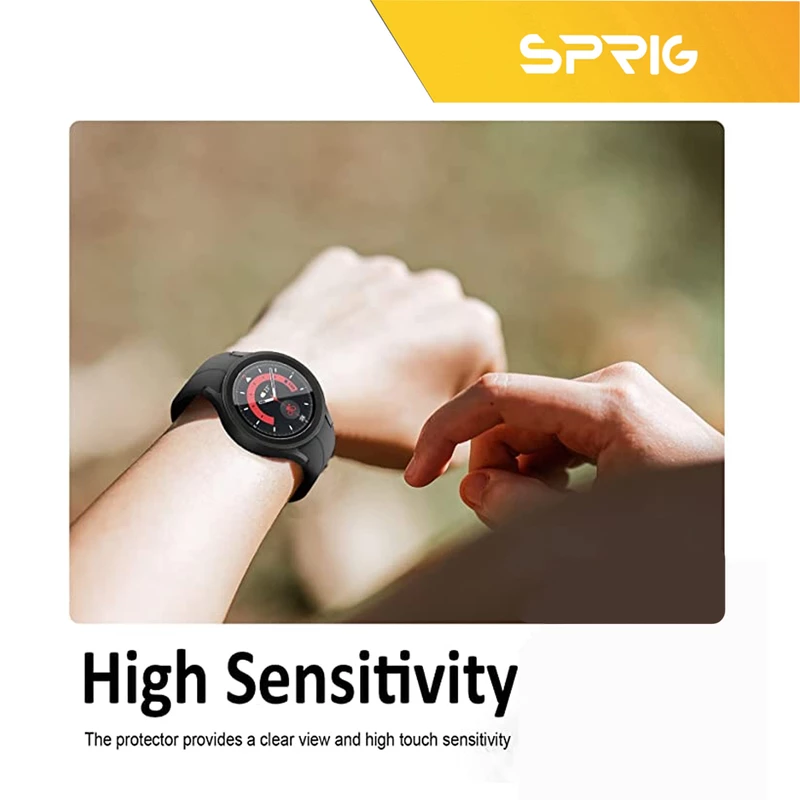 محافظ صفحه نمایش شیشه ای اسپریگ مدل SH-SP مناسب برای ساعت هوشمند سامسونگ Galaxy watch 5 Pro 45mm