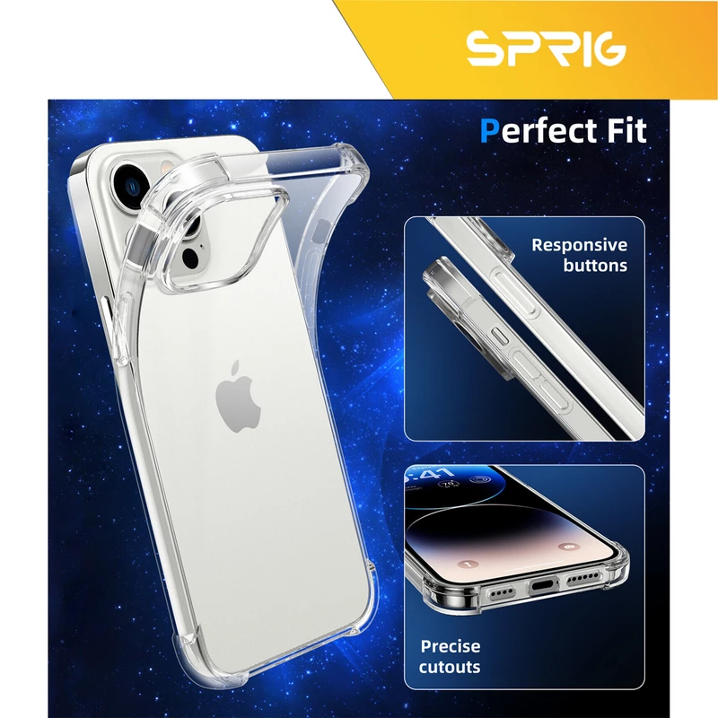 کاور اسپریگ مدل Airbag مناسب برای گوشی موبایل اپل Iphone 14 Pro Max
