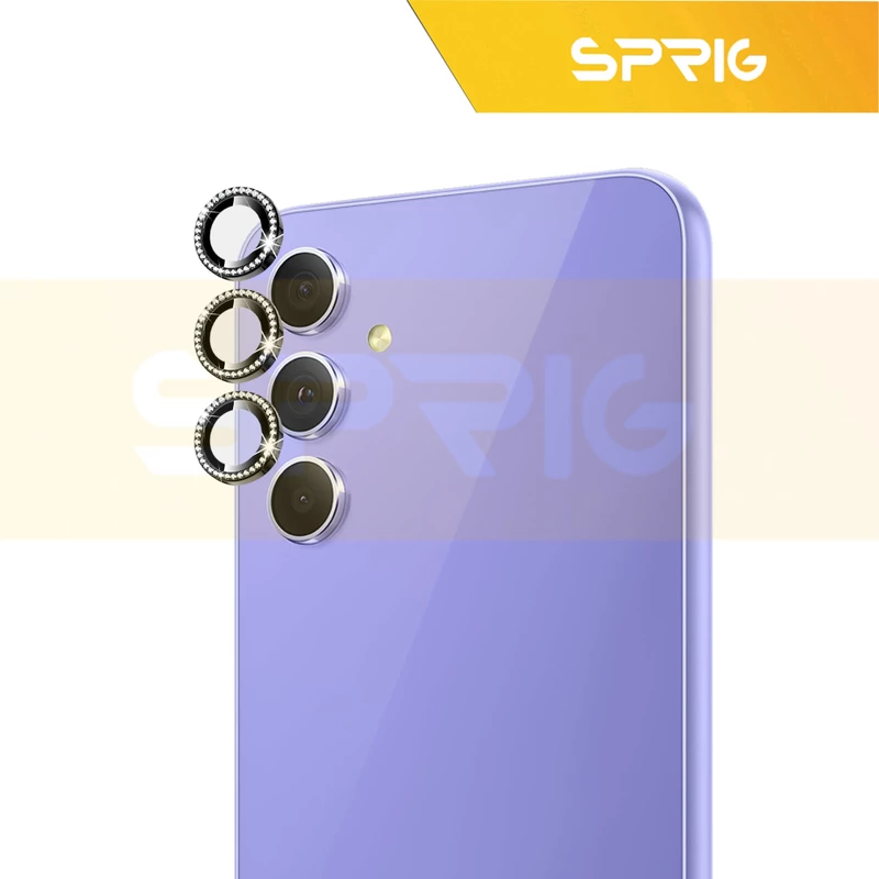 محافظ لنز دوربین اسپریگ مدل Ring metal Diamond مناسب برای گوشی موبایل سامسونگ Galaxy A54 5G