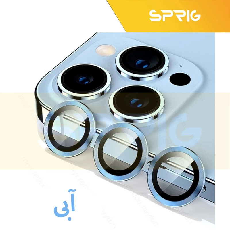 محافظ لنز دوربین اسپریگ مدل Ring Metal مناسب برای گوشی موبایل اپل Iphone 15 Pro Max