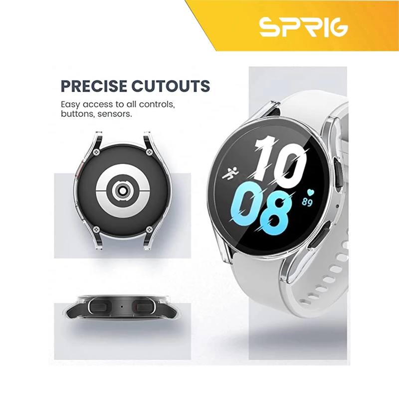 کاور اسپریگ مدل Colorless مناسب برای ساعت هوشمند سامسونگ Galaxy Watch 5 pro 45mm