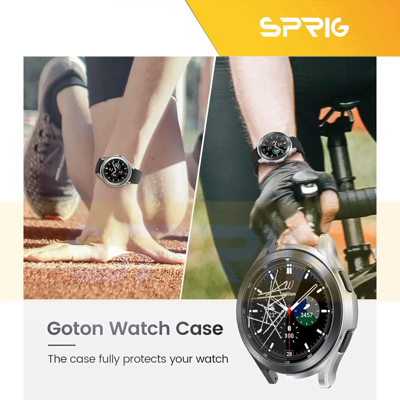 کاور اسپریگ مدل Guardians مناسب برای ساعت هوشمند سامسونگ Galaxy Watch 4 Classic 46mm به همراه محافظ صفحه نمایش
