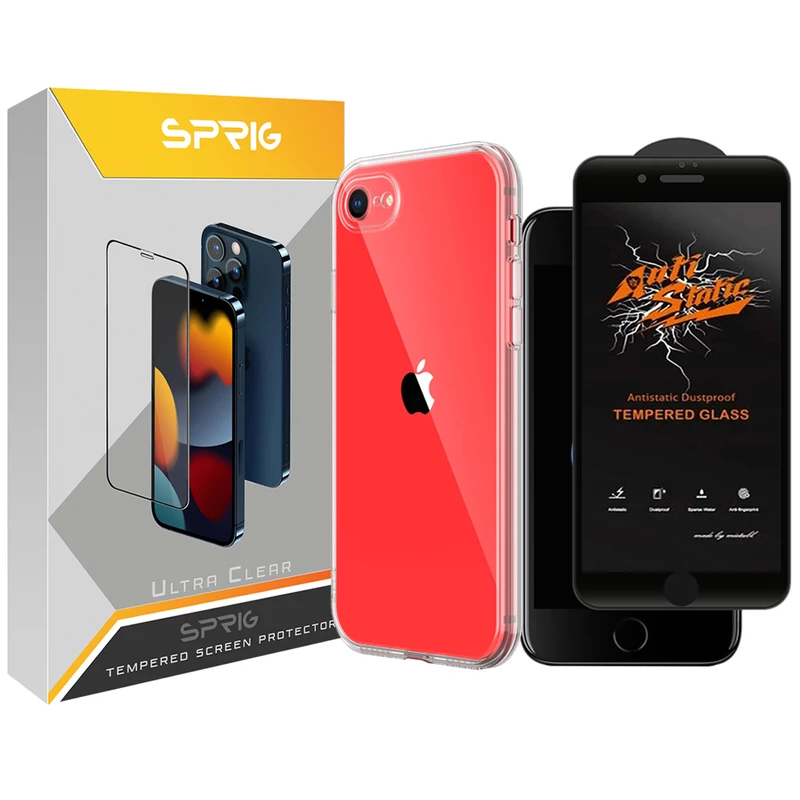 کاور اسپریگ مدل ANTIS-CL مناسب برای گوشی موبایل اپل Iphone 6 / 6s به همراه محافظ صفحه نمایش