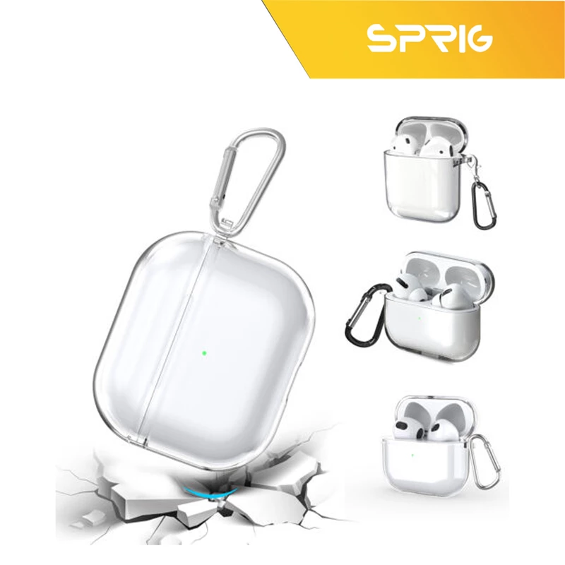 کاور اسپریگ مدل Clear-SP مناسب برای کیس اپل ایرپاد 2 / Airpod 1