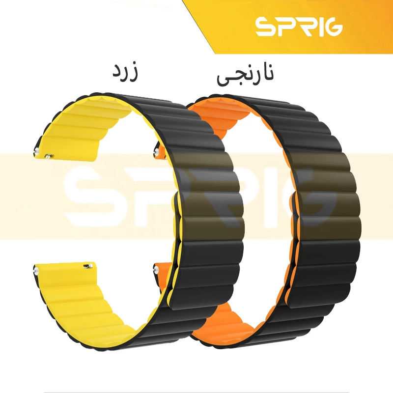 بند اسپریگ مدل magnetic silicon BK مناسب برای ساعت هوشمند شیائومی Imiki TG1
