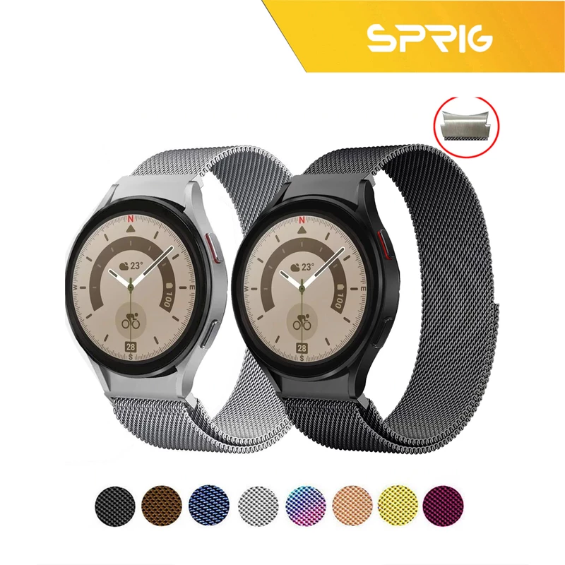 بند اسپریگ مدل Milanese مناسب برای ساعت هوشمند سامسونگ Galaxy Watch Active 1 / Active 2 40mm / Active 2 44mm / Watch 3 size 41mm
