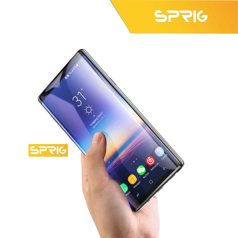 محافظ لنز دوربین اسپریگ مدل SH-FU مناسب برای گوشی موبایل سامسونگ Galaxy S9 به همراه محافظ صفحه نمایش