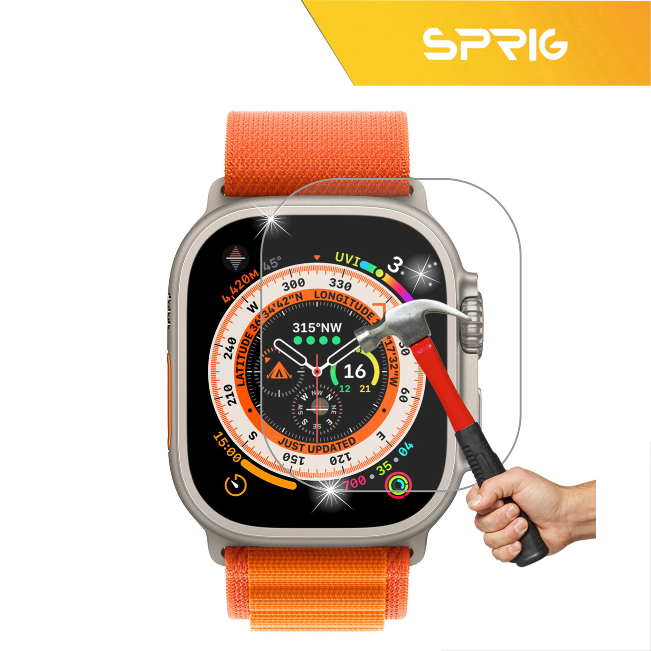 محافظ صفحه نمایش شیشه ای اسپریگ مدل SH-SPG مناسب برای ساعت هوشمند هاینو تکو T94 Ultra Max / T93 Ultra max / T89 Ultra / T99 Ultra Max
