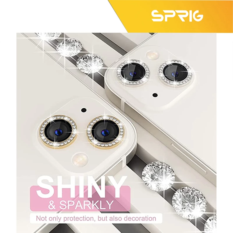 محافظ لنز دوربین اسپریگ مدل Ring metal Diamond مناسب برای گوشی موبایل اپل Iphone 11