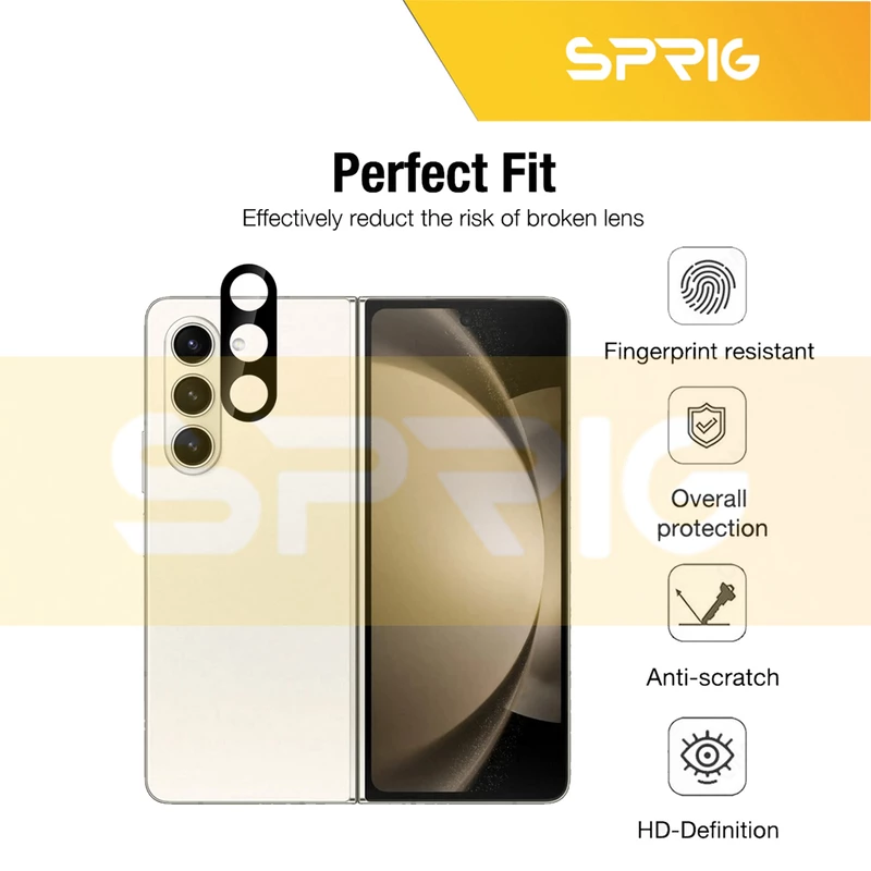 محافظ لنز دوربین اسپریگ مدل 3D-SP مناسب برای گوشی موبایل سامسونگ Galaxy Z Fold 5