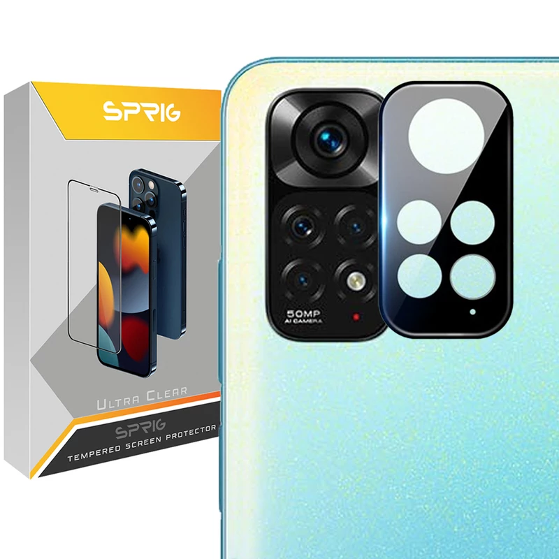 محافظ لنز دوربین اسپریگ مدل 3D-SP مناسب برای گوشی موبایل شیائومی Redmi Note 11 4G