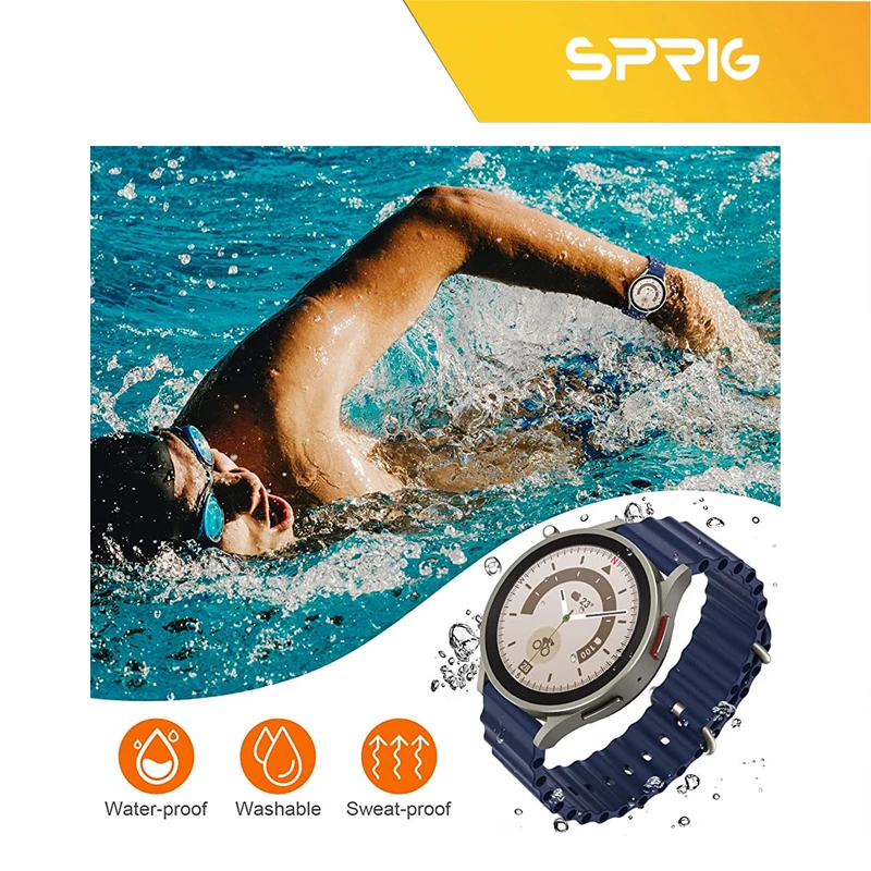 بند اسپریگ مدل Ocean مناسب برای ساعت هوشمند شیائومی Mibro C2
