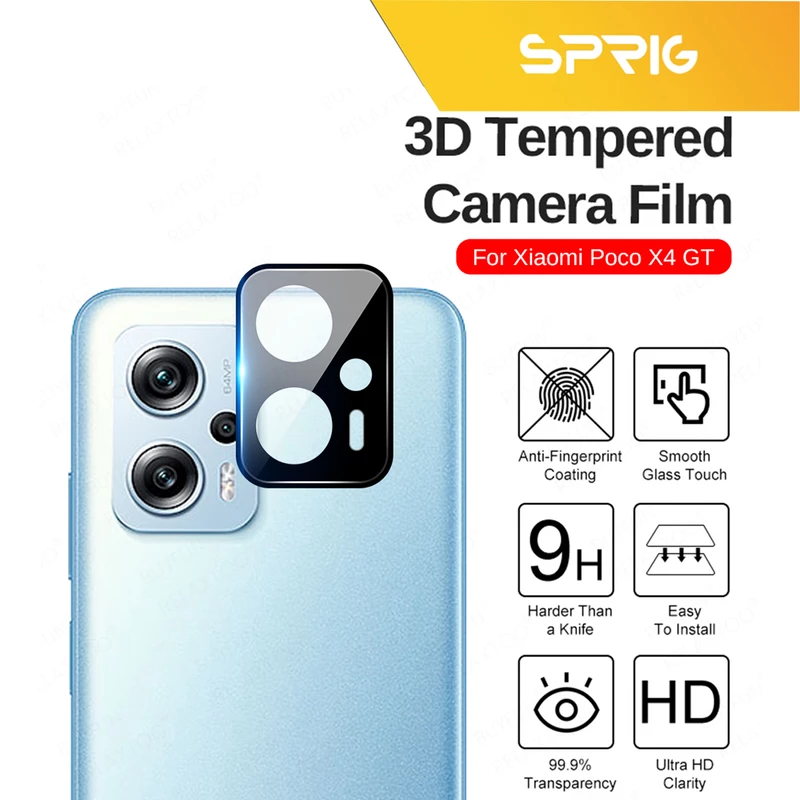 محافظ لنز دوربین اسپریگ مدل 3D-SP مناسب برای گوشی موبایل شیائومی POCO X4 GT 5G
