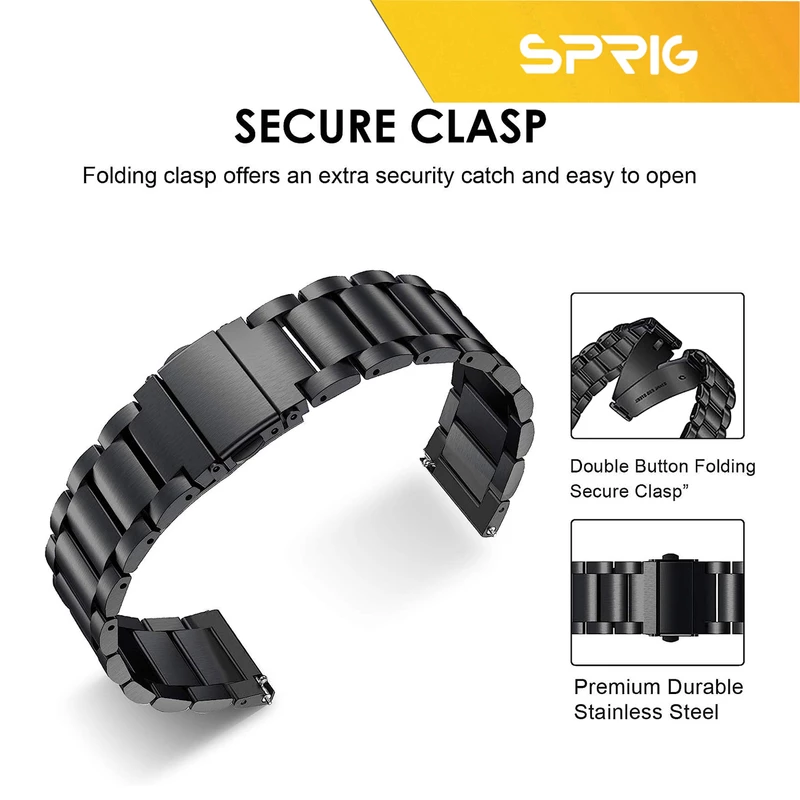 بند اسپریگ مدل 3Bid-20SP مناسب برای ساعت هوشمند سامسونگ Galaxy Watch 6 40mm / Watch 6 44mm / Watch 6 Classic 43mm / Watch 6 classic 47mm