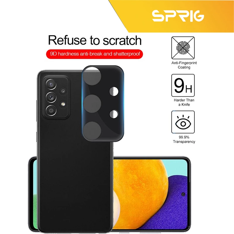 محافظ لنز دوربین اسپریگ مدل 3D مناسب برای گوشی موبایل سامسونگ Galaxy A53 5G