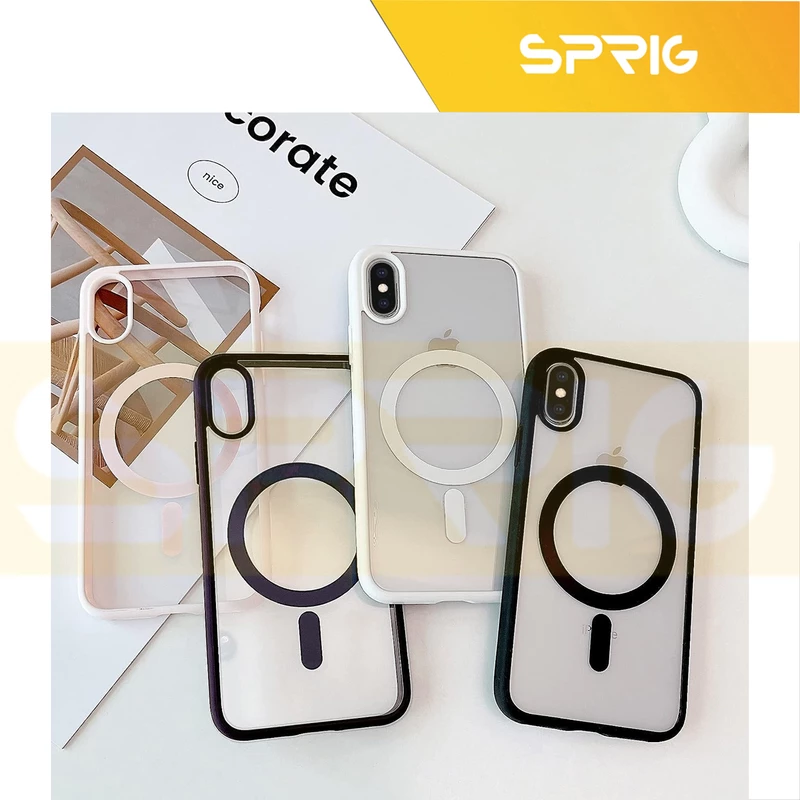 کاور اسپریگ مدل Clear RNG Magsafe مناسب برای گوشی موبایل اپل Iphone X / Xs