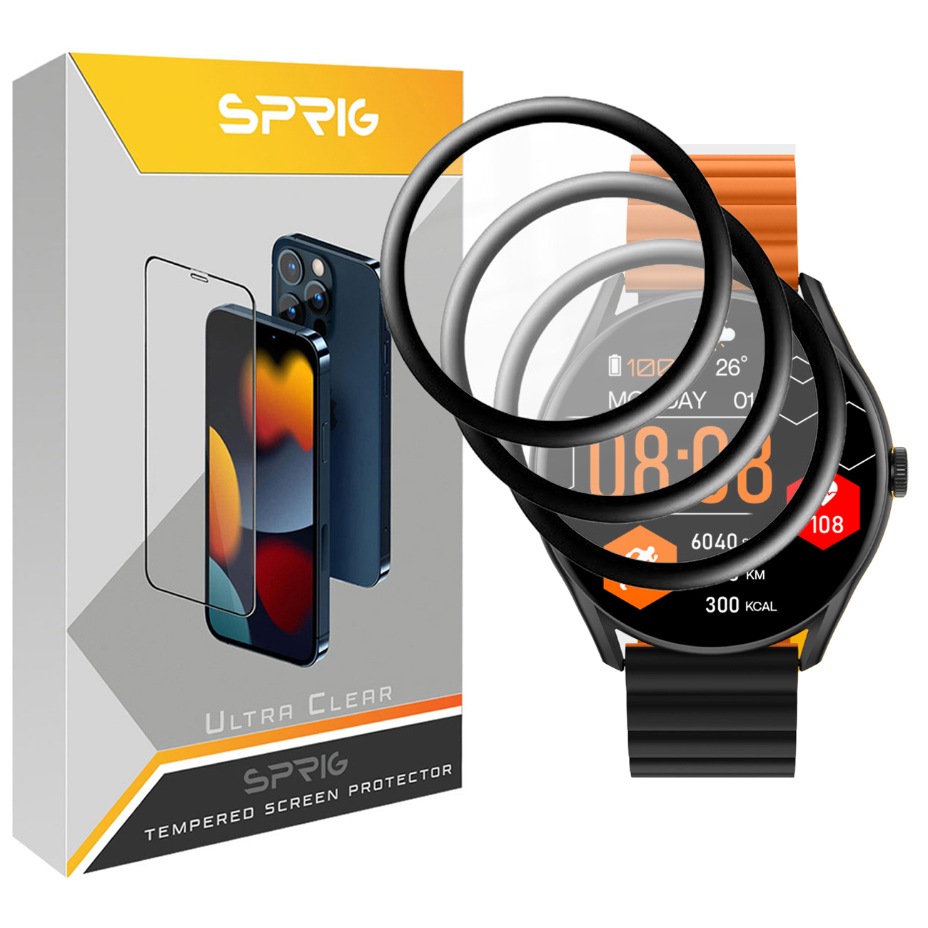 محافظ صفحه نمایش نانو اسپریگ مدل SPG مناسب برای ساعت هوشمند شیائومی Glorimi M1 Pro بسته سه عددی