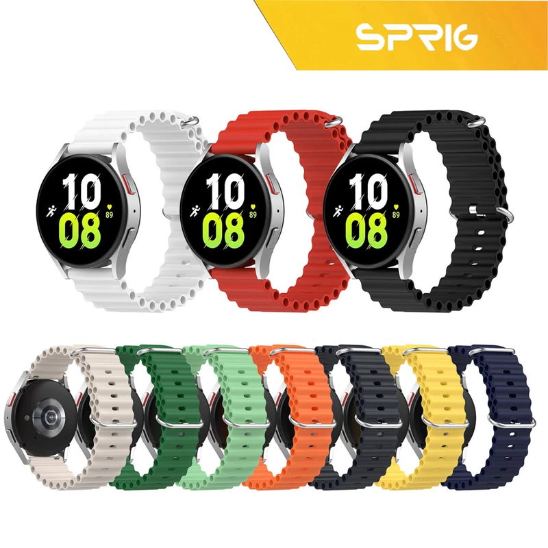 بند اسپریگ مدل Ocean مناسب برای ساعت هوشمند سامسونگ Galaxy Watch 5 40mm / Watch 5 44mm / Watch 5 Pro 45mm