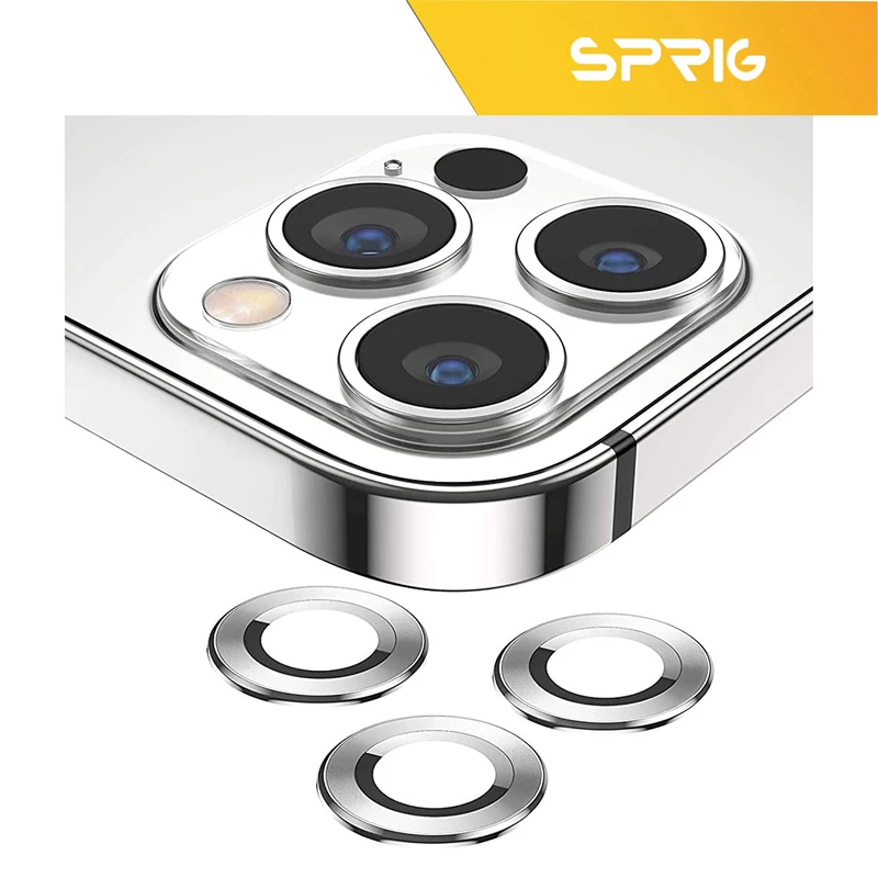 محافظ لنز دوربین رینگی اسپریگ مدل Ring Metal مناسب برای گوشی موبایل اپل Iphone 13 Pro / 13 Pro max
