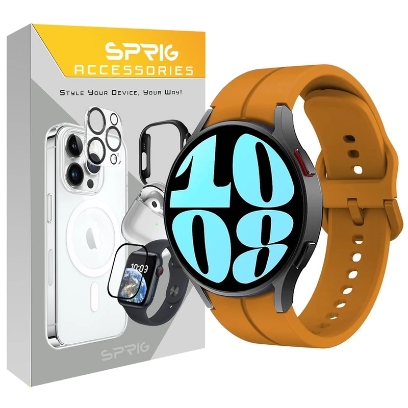 بند اسپریگ مدل Silic ORG مناسب برای ساعت هوشمند سامسونگ Galaxy Watch 4 / Watch 5 / Watch 6