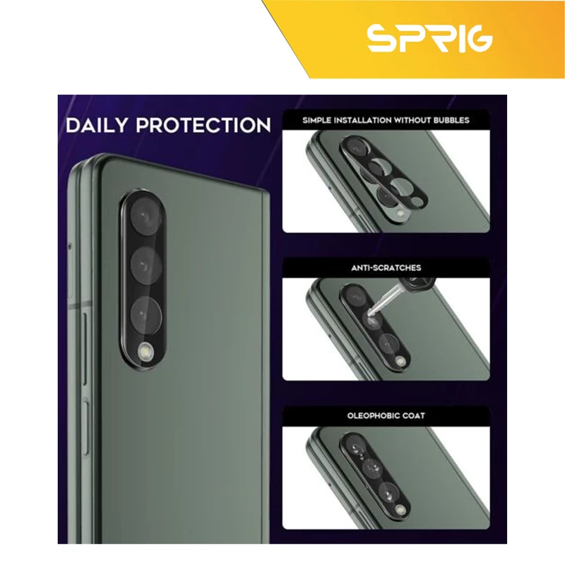 محافظ لنز دوربین اسپریگ مدل 3D-SP مناسب برای گوشی موبایل سامسونگ Galaxy Z Fold 4