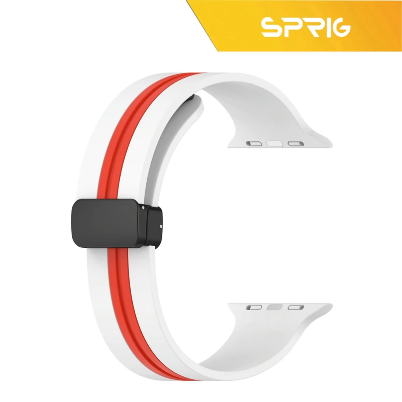 بند اسپریگ مدل New Version Sic Dual color مناسب برای اپل واچ 42 / 44 / 45 / 49 میلی متر