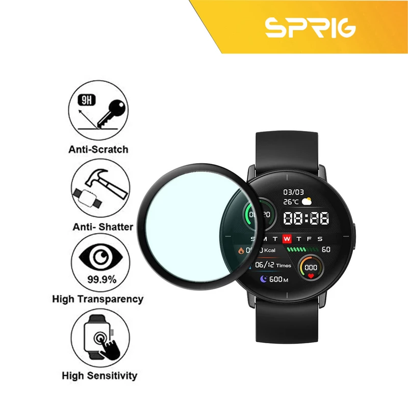 محافظ صفحه نمایش نانو اسپریگ مدل SPG مناسب برای ساعت هوشمند امازفیت T-Rex Ultra بسته دو عددی