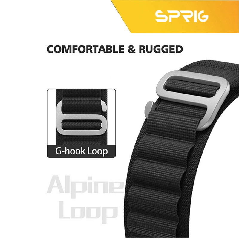 بند اسپریگ مدل Loop Alpine TW مناسب برای ساعت هوشمند شیائومی Mibro X1