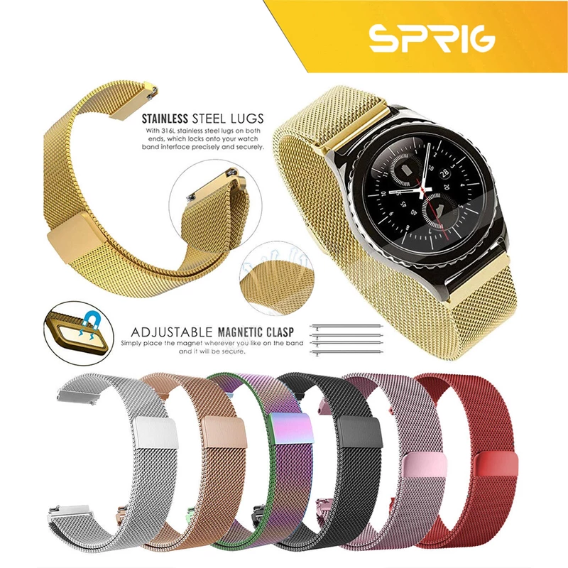 بند اسپریگ مدل Milanese مناسب برای ساعت هوشمند سامسونگ Galaxy Watch 4 44mm