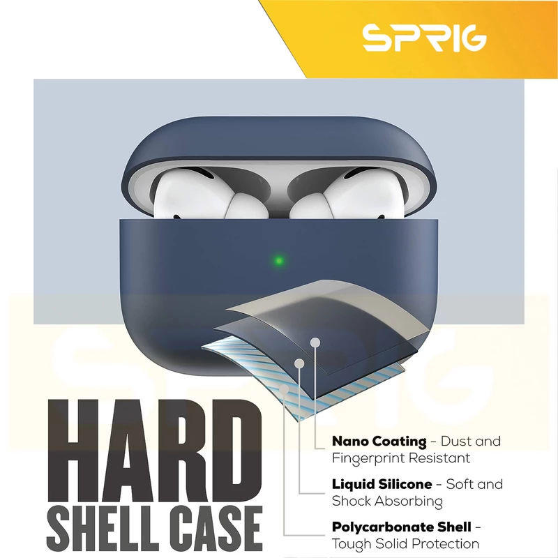 کاور اسپریگ مدل Hard Silicon مناسب برای کیس اپل ایرپاد Airpod Pro