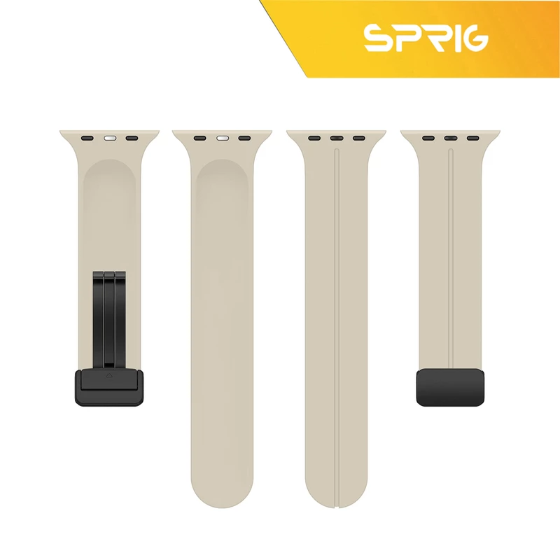 بند اسپریگ مدل Magnetic Silicon Dual Color مناسب برای اپل واچ 42 / 44 / 45 / 49 میلی متر