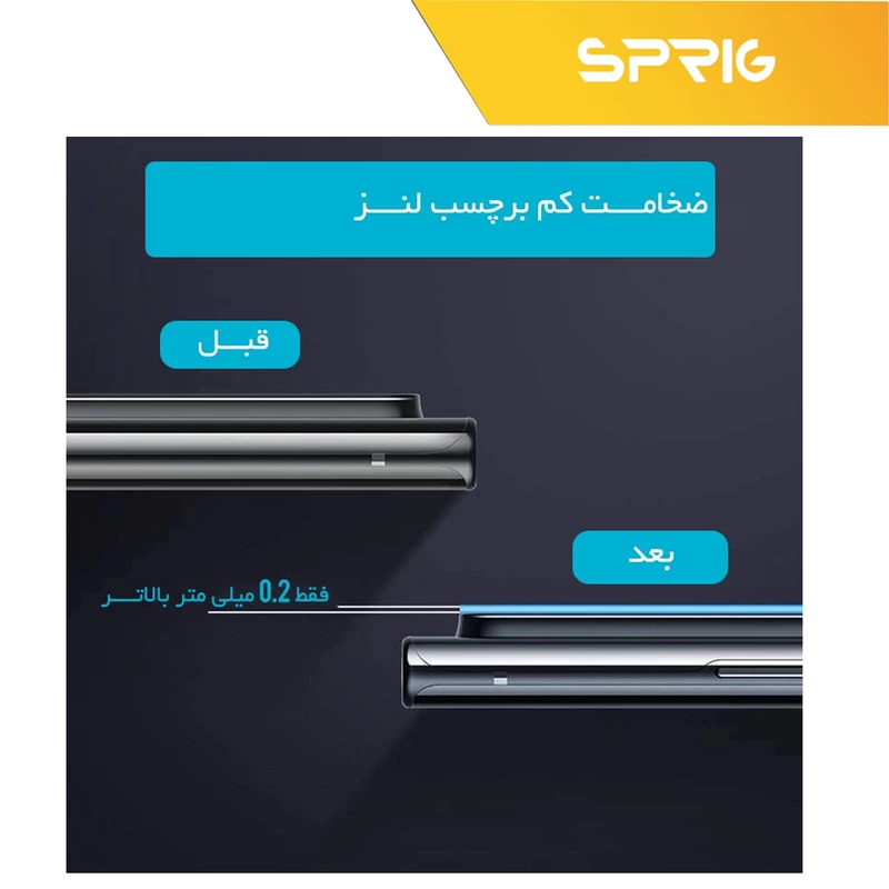 محافظ لنز دوربین اسپریگ مدل SH-SPG مناسب برای گوشی موبایل سامسونگ Galaxy A21s