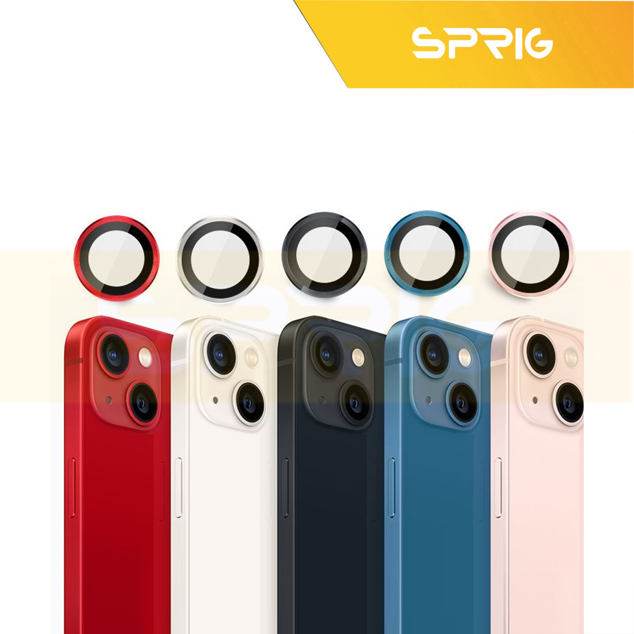 کاور اسپریگ مدل MG-safe-ring مناسب برای گوشی موبایل اپل Iphone 13 به همراه محافظ لنز