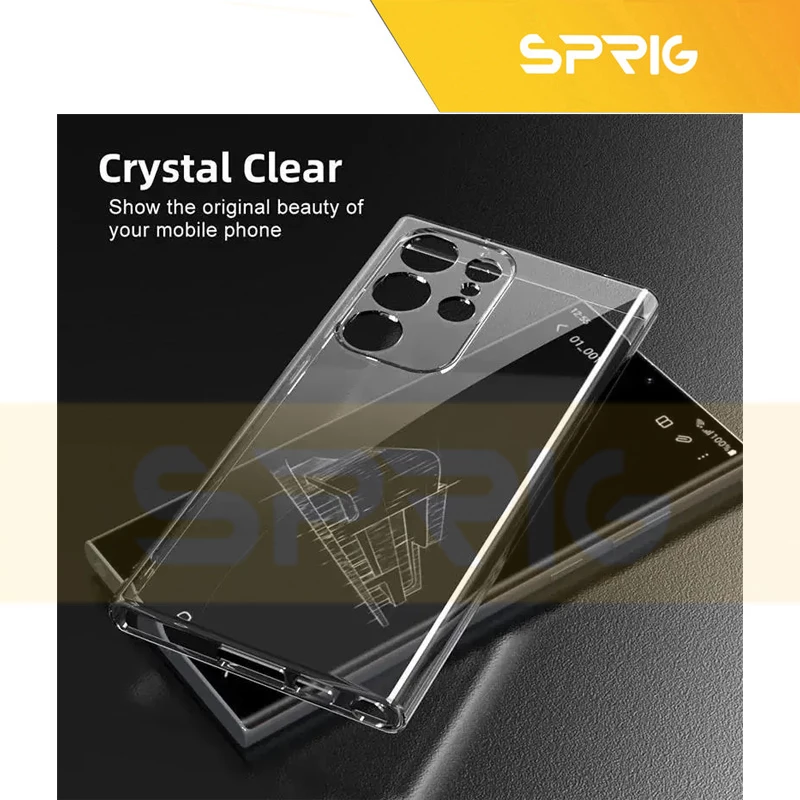کاور اسپریگ مدل CLFL-Ring مناسب برای گوشی موبایل سامسونگ Galaxy S24 Ultra 5G به همراه محافظ صفحه نمایش و محافظ لنز دوربین