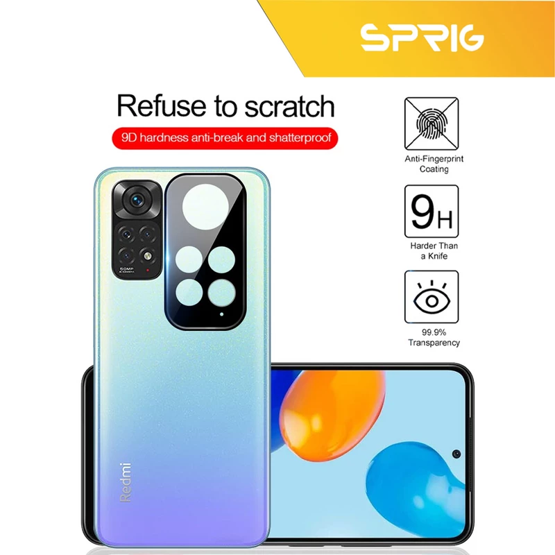 محافظ لنز دوربین اسپریگ مدل 3D-SP مناسب برای گوشی موبایل شیائومی Redmi Note 11 4G