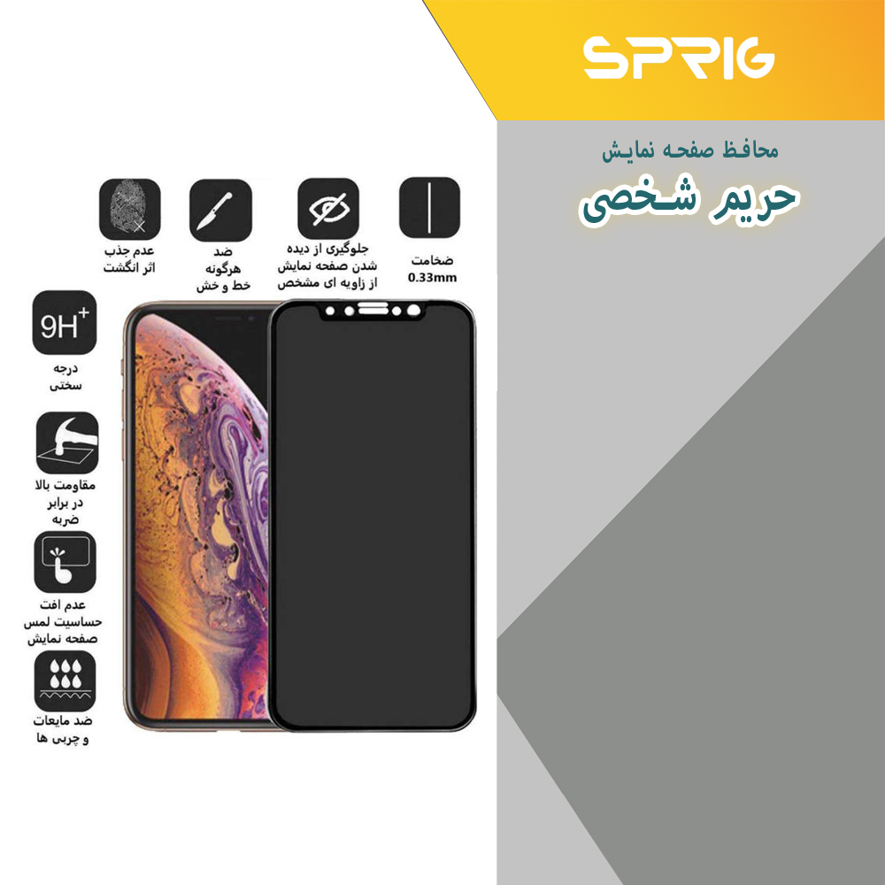 محافظ لنز دوربین اسپریگ مدل 3D-Privacy مناسب برای گوشی موبایل سامسونگ Galaxy A04s / a13 5G / M13 4G به همراه محافظ صفحه نمایش گوشی