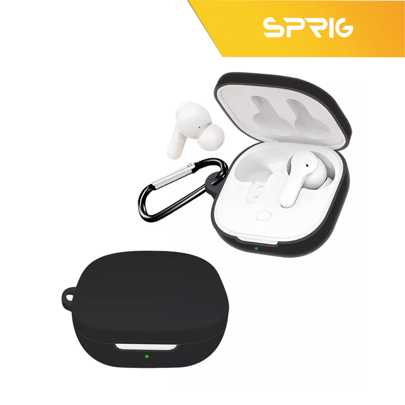 کاور اسپریگ مدل Silicon-SPG مناسب برای کیس هدفون بی سیم کیو سی وای T13 ANC