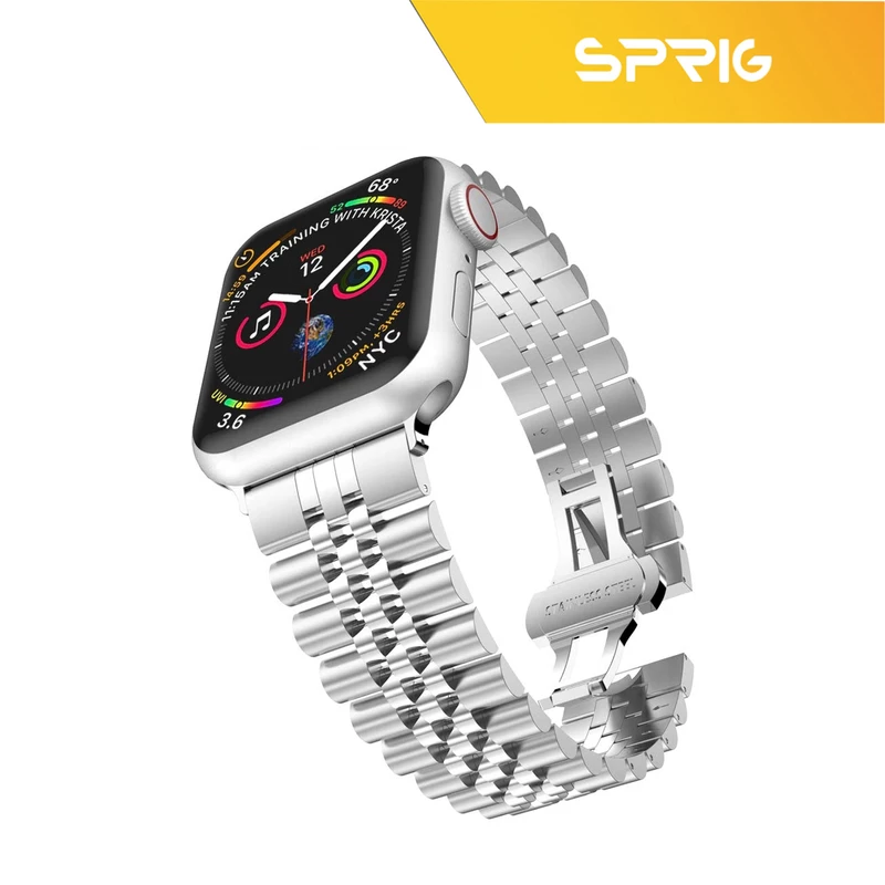 بند اسپریگ مدل RLX مناسب برای اپل واچ Series 8 Aluminum 41mm