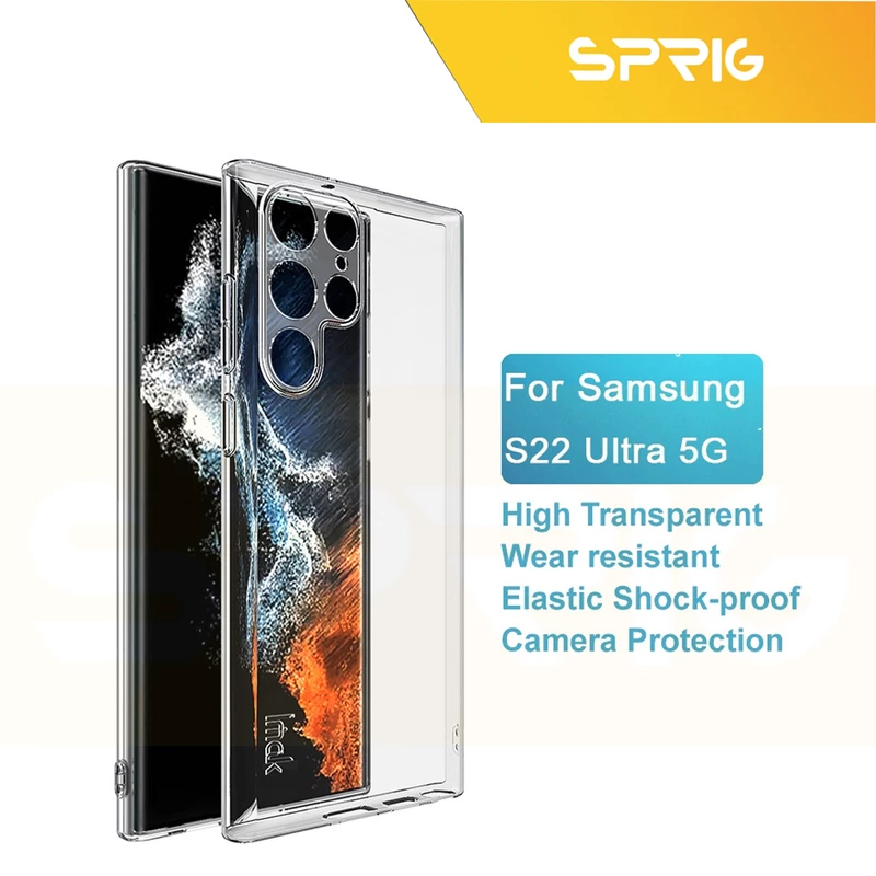 کاور اسپریگ مدل UVCR مناسب برای گوشی موبایل سامسونگ Galaxy S22 Ultra به همراه محافظ صفحه نمایش