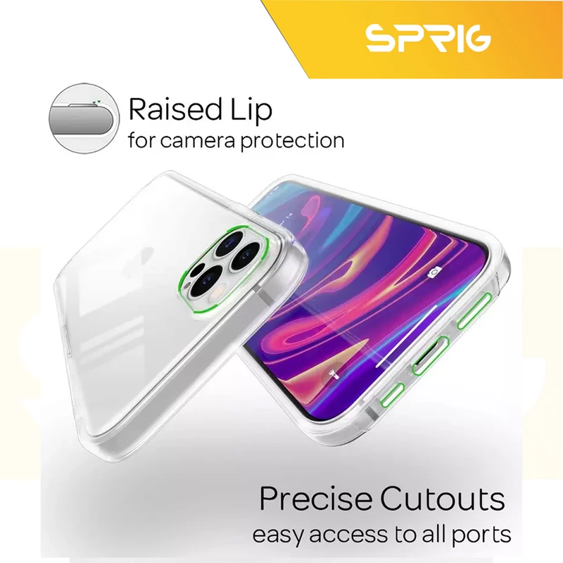 کاور اسپریگ مدل SuperD-Back-Cl مناسب برای گوشی موبایل اپل iPhone 12 Pro به همراه محافظ صفحه نمایش و محافظ پشت گوشی