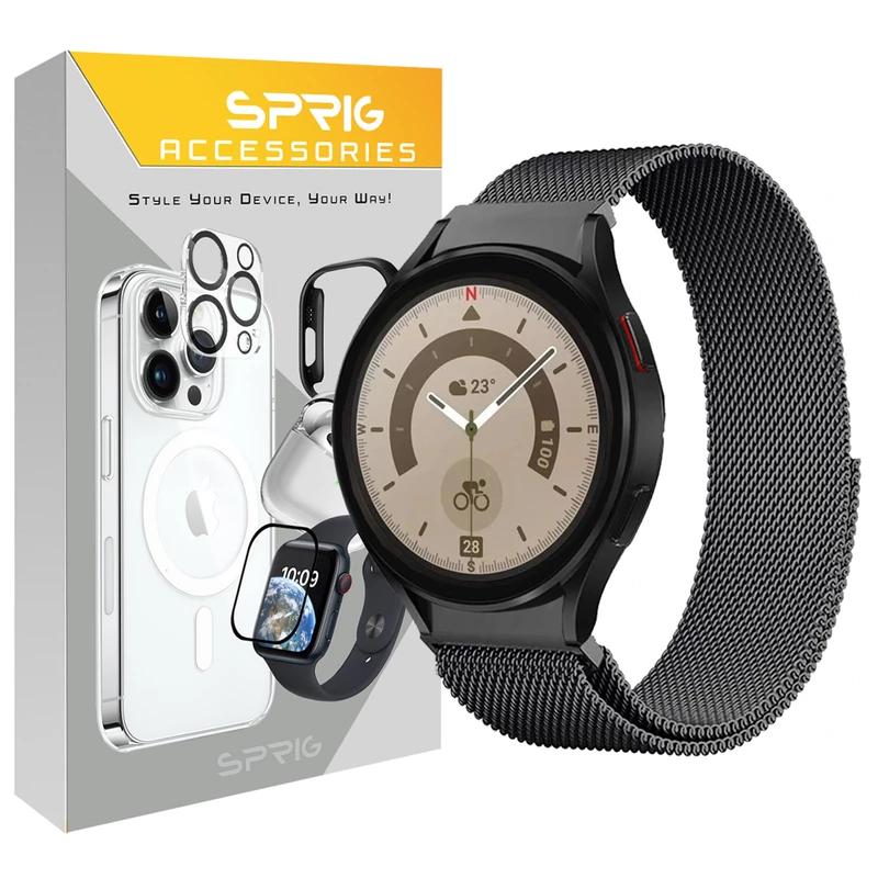 بند اسپریگ مدل Milanese-TW مناسب برای ساعت هوشمند سامسونگ Galaxy Gear S3 / Galaxy Watch 3 45mm / Watch 46mm / S3 Frontier / S3 Classic