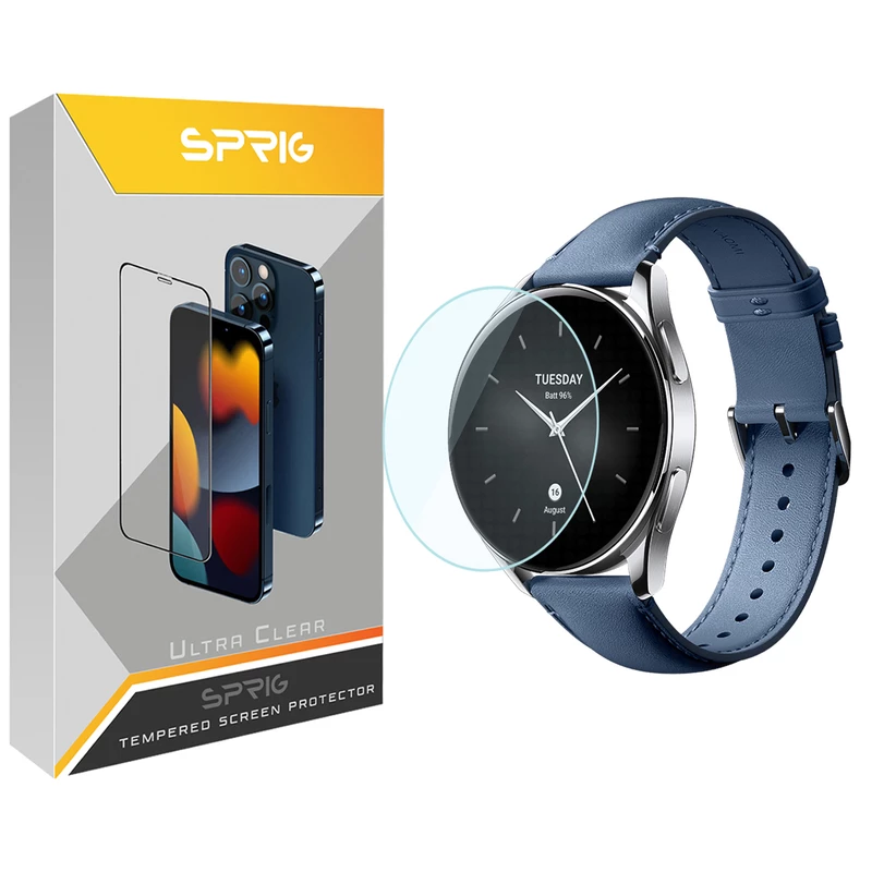 محافظ صفحه نمایش شیشه ای اسپریگ مدل SPG مناسب برای ساعت هوشمند شیائومی Watch S2 46mm