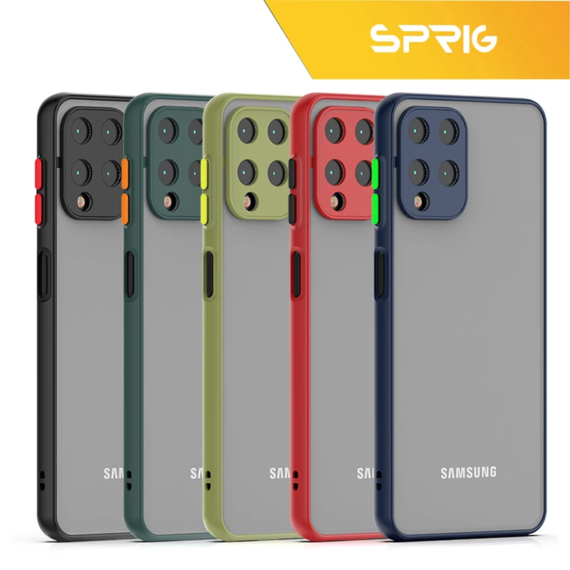 کاور اسپریگ مدل Posht-matte مناسب برای گوشی موبایل سامسونگ Galaxy A22 4G