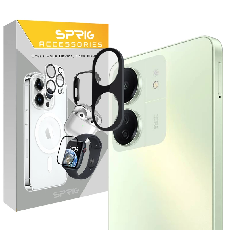 محافظ لنز دوربین اسپریگ مدل 3D-SP مناسب برای گوشی موبایل شیائومی Redmi 13C