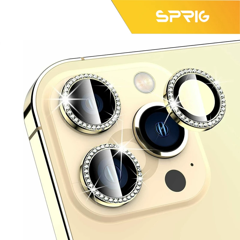 محافظ لنز دوربین اسپریگ مدل Ring metal Diamond مناسب برای گوشی موبایل اپل Iphone 12 Pro Max
