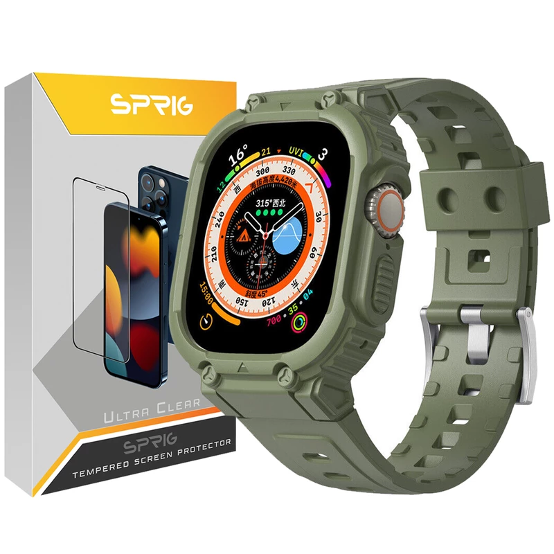 بند اسپریگ مدل Armor G-Shock مناسب برای اپل واچ Ultra 49 میلیمتری