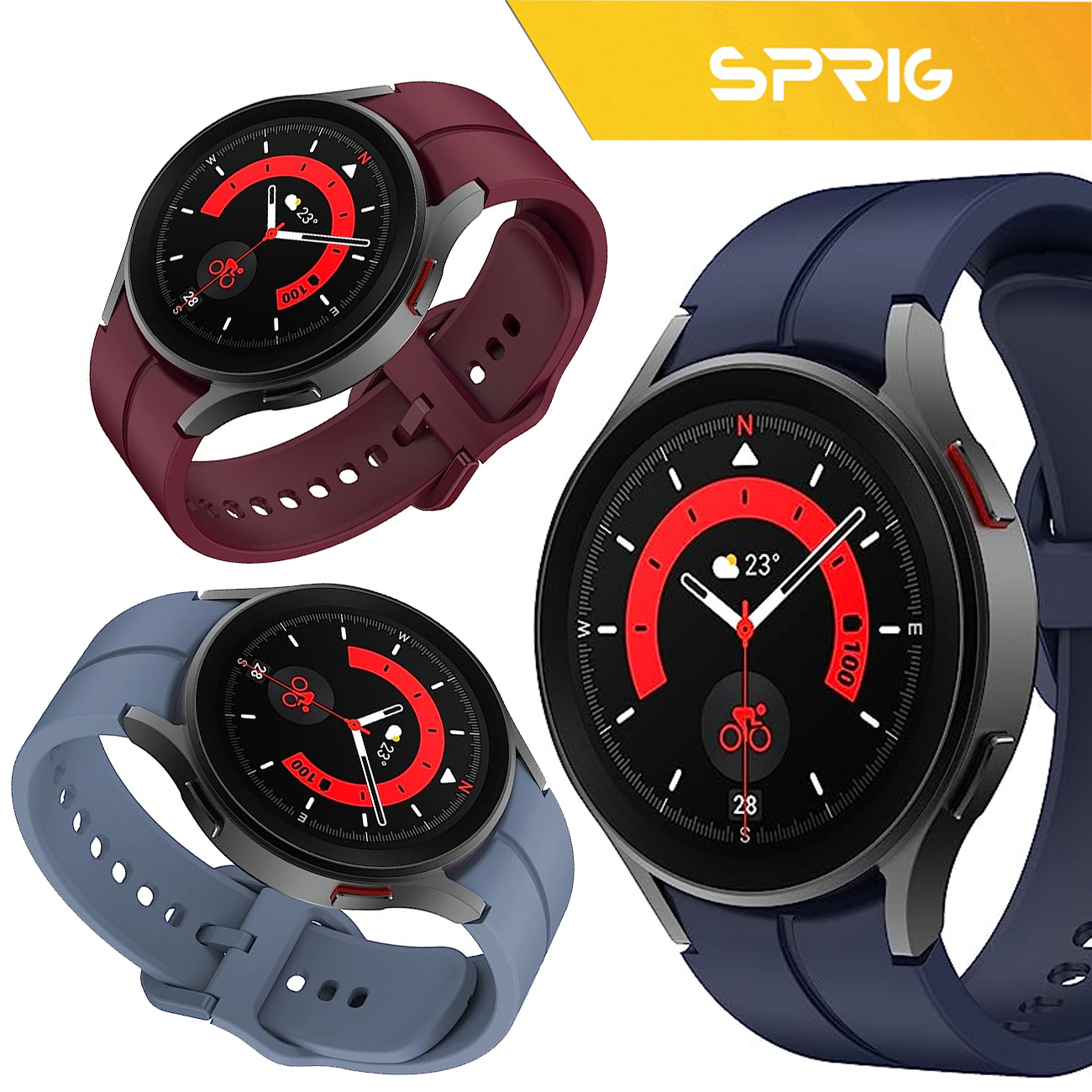بند اسپریگ مدل Silic ORG مناسب برای ساعت هوشمند سامسونگ Galaxy Watch 5 / Watch 4