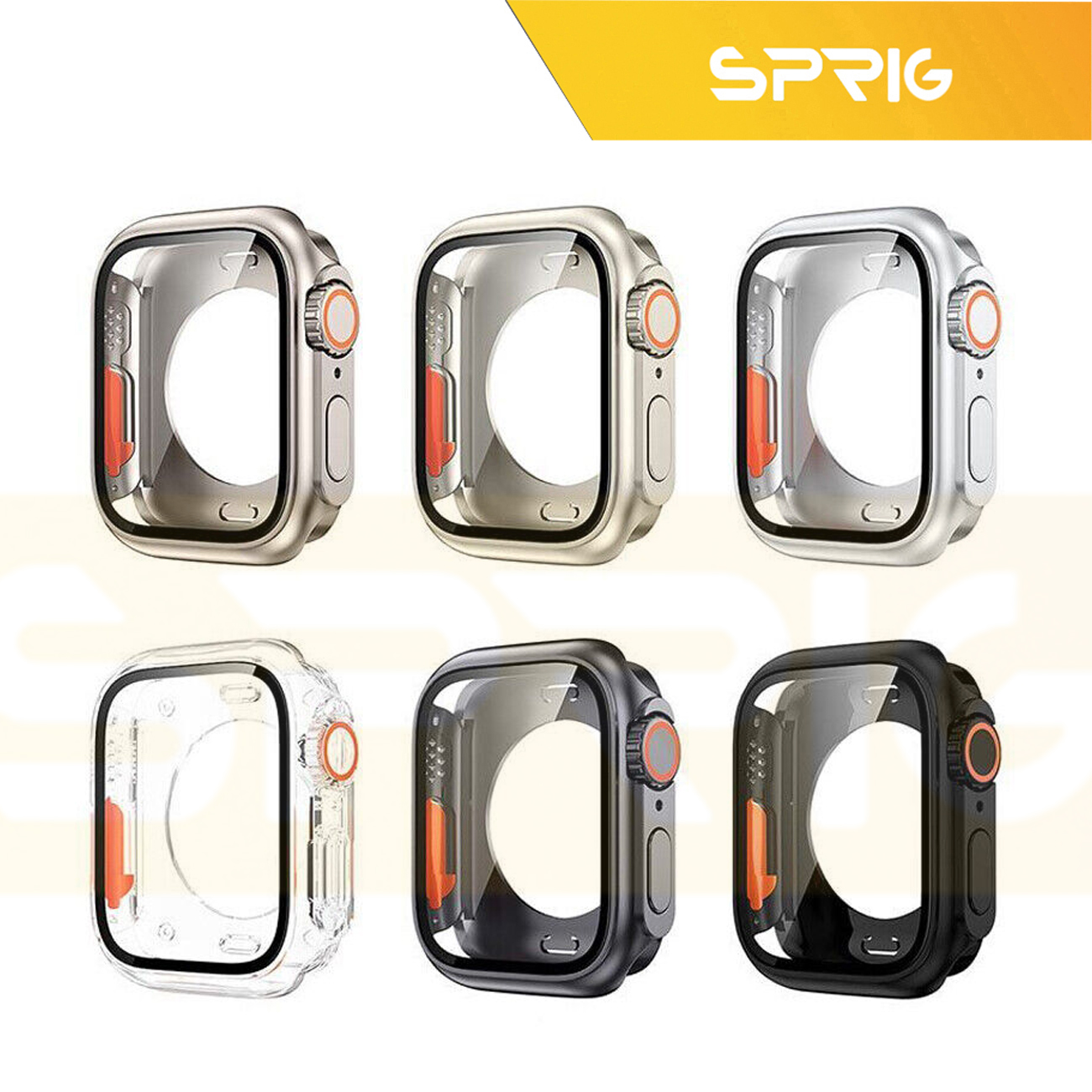 کاور اسپریگ مدل Switch 360 مناسب برای اپل واچ Series 8 Aluminum 45mm / Series 7 Aluminum 45mm به همراه محافظ صفحه نمایش