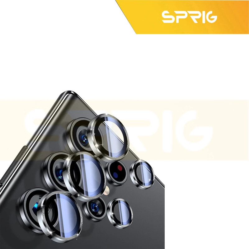 محافظ لنز دوربین رینگی اسپریگ مدل Ring Metal مناسب برای گوشی موبایل سامسونگ Galaxy S23 Ultra