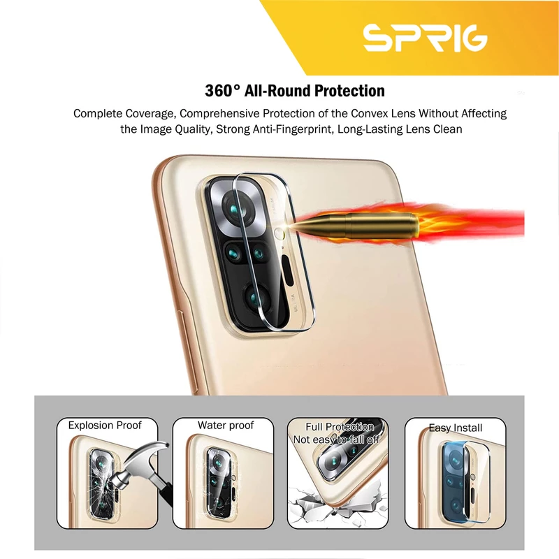 محافظ لنز دوربین اسپریگ مدل SH-SPG مناسب برای گوشی موبایل سامسونگ Galaxy A21s